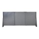 Profi Werkbank 150 cm grau - Werkbank 1,5 M + Lochwand und 5 Schubladen Werkstattwagen (grau)