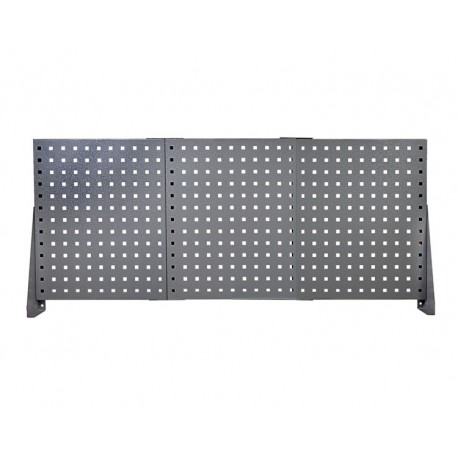 Profi Werkbank 150 cm grau - Werkbank 1,5 M + Lochwand und 5 Schubladen Werkstattwagen (grau)