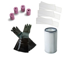 Ersatzteil Set für Strahlkabine PP-T 0140 - Sandstrahlkabinen Zubehör Set