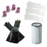 Ersatzteil Set für Strahlkabine PP-T 0140 - Sandstrahlkabinen Zubehör Set