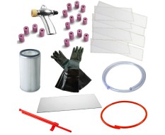 Ersatzteil Set II für Strahlkabine PP-T 0140 - Sandstrahlkabinen Zubehör Set
