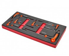 Torx T-Griff Set 6-teilig - Torx T-Schlüsselsatz in Schaumstoffeinlage