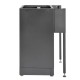 Werkstattschrank mit Mülleimer, Rollenhalter und Schublade 68 x 46 x 91 cm - mattschwarz