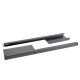 Werkzeugschrank Set mit 2 Türen - 136 cm Wandlänge, 7 Schubladen, Hängeschrank  - Mattschwarz - 136x61x200 cm