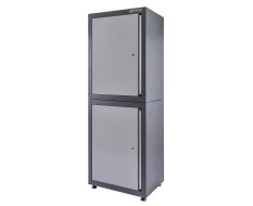 Hoher Werkstattschrank mit zwei Türen - Werkzeugschrank 202 x 70 x 54 cm