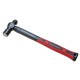 Leichter Kugelhammer 230 g mit rutschfestem Fiberglasstiel.