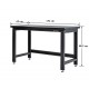 Werkbank für Elektronik 152 x 65 x 88,5 cm - Montagetisch für Elektronik