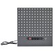 Werkzeuglochwand grau 60 x 90 cm mit 3 Steckdosen und 2 USB Ladeanschlüssen – Lochwand Elite Line– Stahl – Powerplustools