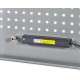 Werkzeuglochwand grau 60 x 90 cm mit 3 Steckdosen und 2 USB Ladeanschlüssen – Lochwand Elite Line– Stahl – Powerplustools