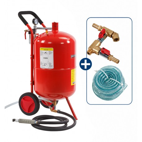 Mobiles Soda Sandstrahlgerät - Strahlkessel 75,5 Liter 